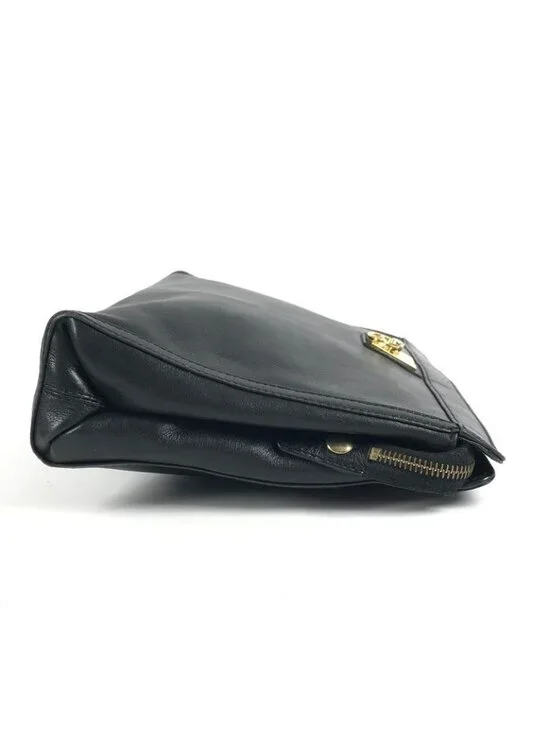 Celine Clutch Logo Leather Black - Picture 4 of 9